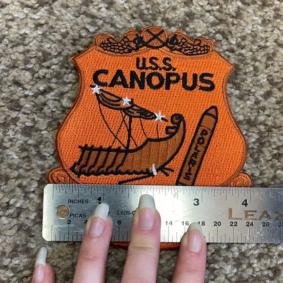 U.S.S. Canopus ready to serve ready for service embroidered navy patch - Picture 4 of 4